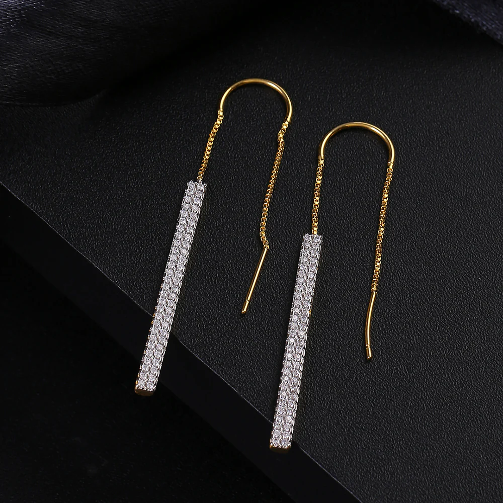 CZ Gold Plated Beautiful Earrings