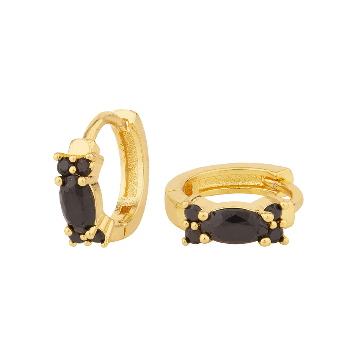 CZ Lightly Embellished Earrings - Image 3
