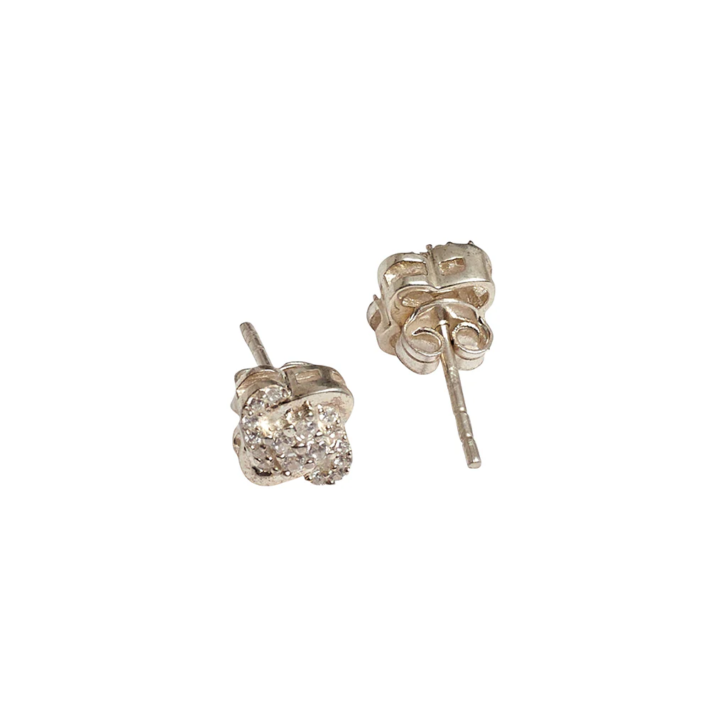 CZ Lucky Twirl 925 Sterling Silver Pendant Set - Image 6
