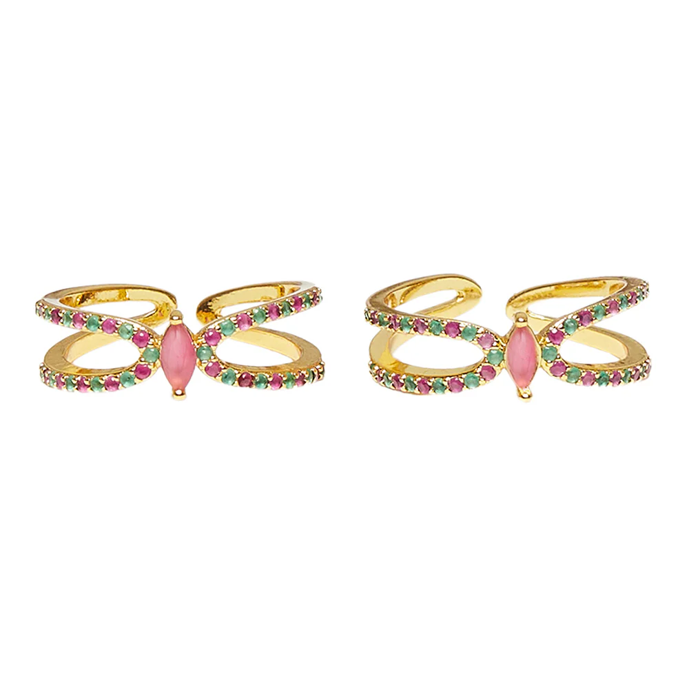 CZ Single Gem Adorned Toe Rings - Image 3