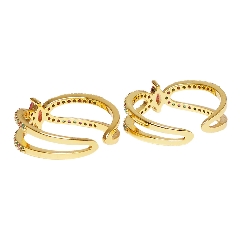 CZ Single Gem Adorned Toe Rings - Image 4