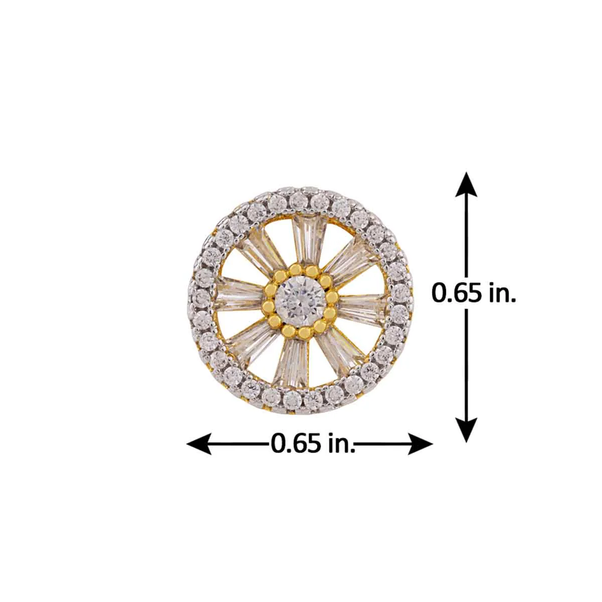 CZ Spokes and Wheels Earrings - Image 5