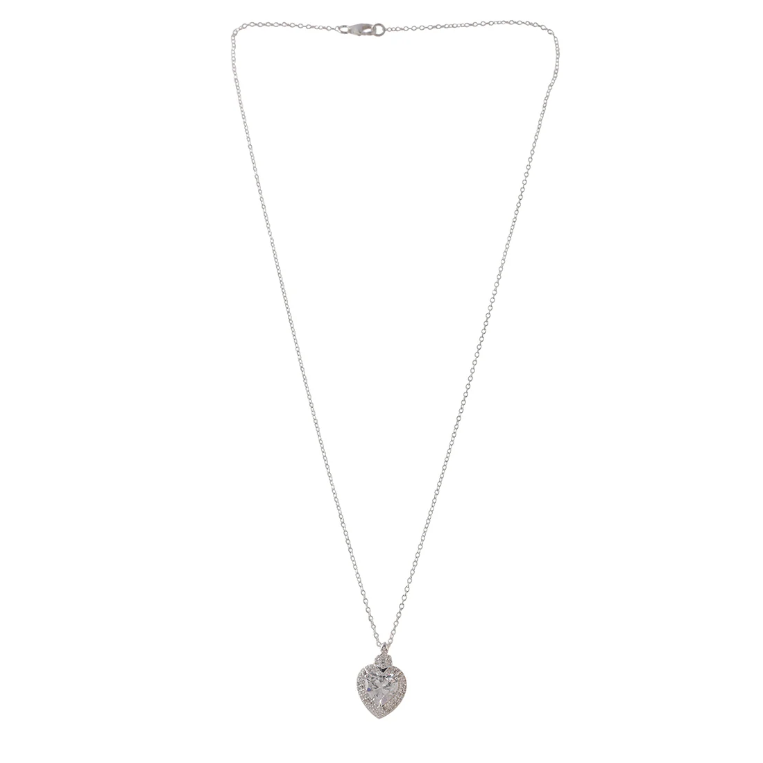 CZ Studded 925 Sterling Silver Pendant - Image 3