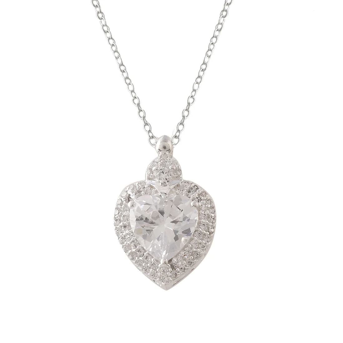 CZ Studded 925 Sterling Silver Pendant - Image 4