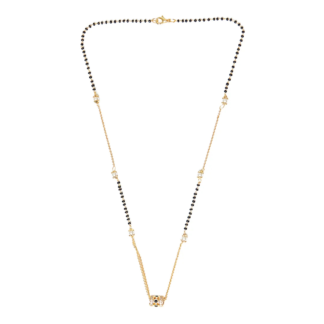 CZ Studded Stylish Mangalsutra Set - Image 3
