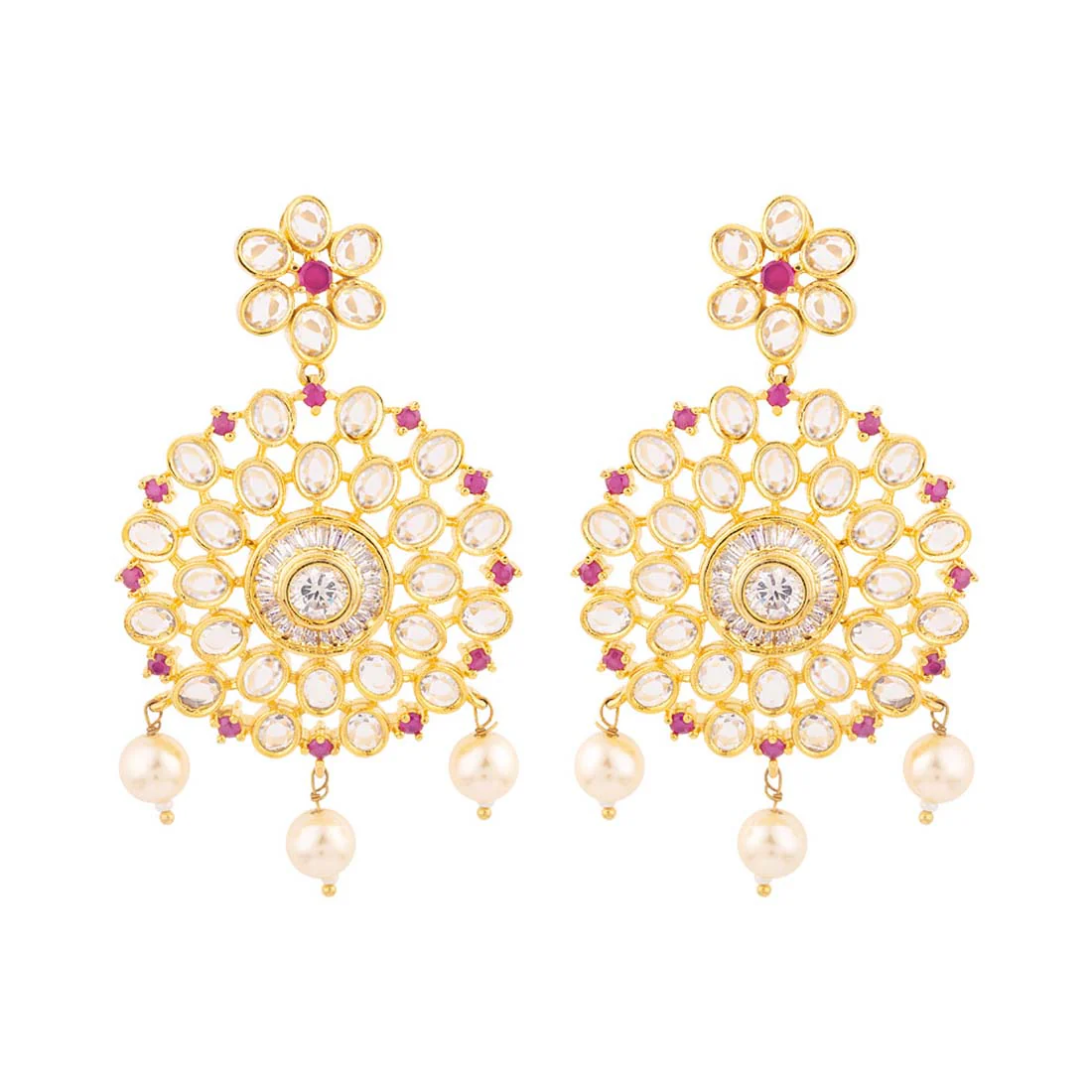 CZ Traditional Inspired Earrings - Image 3
