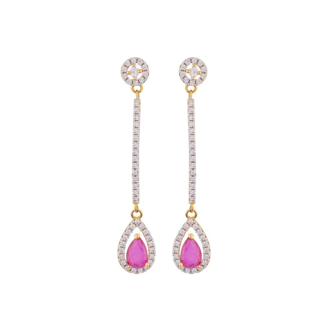 CZ Vintage Inspired Earrings - Image 2