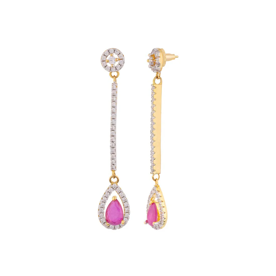 CZ Vintage Inspired Earrings - Image 3