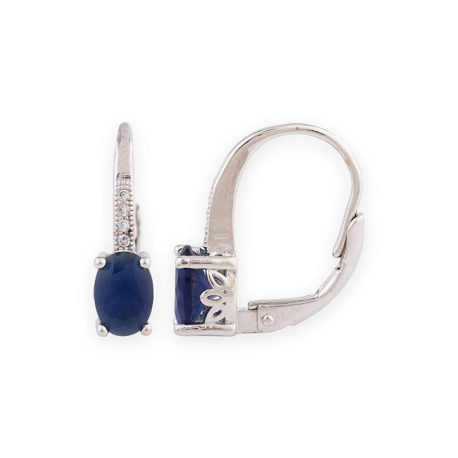 Dainty American Diamond Adorned Huggie Hoop Earrings - Image 4