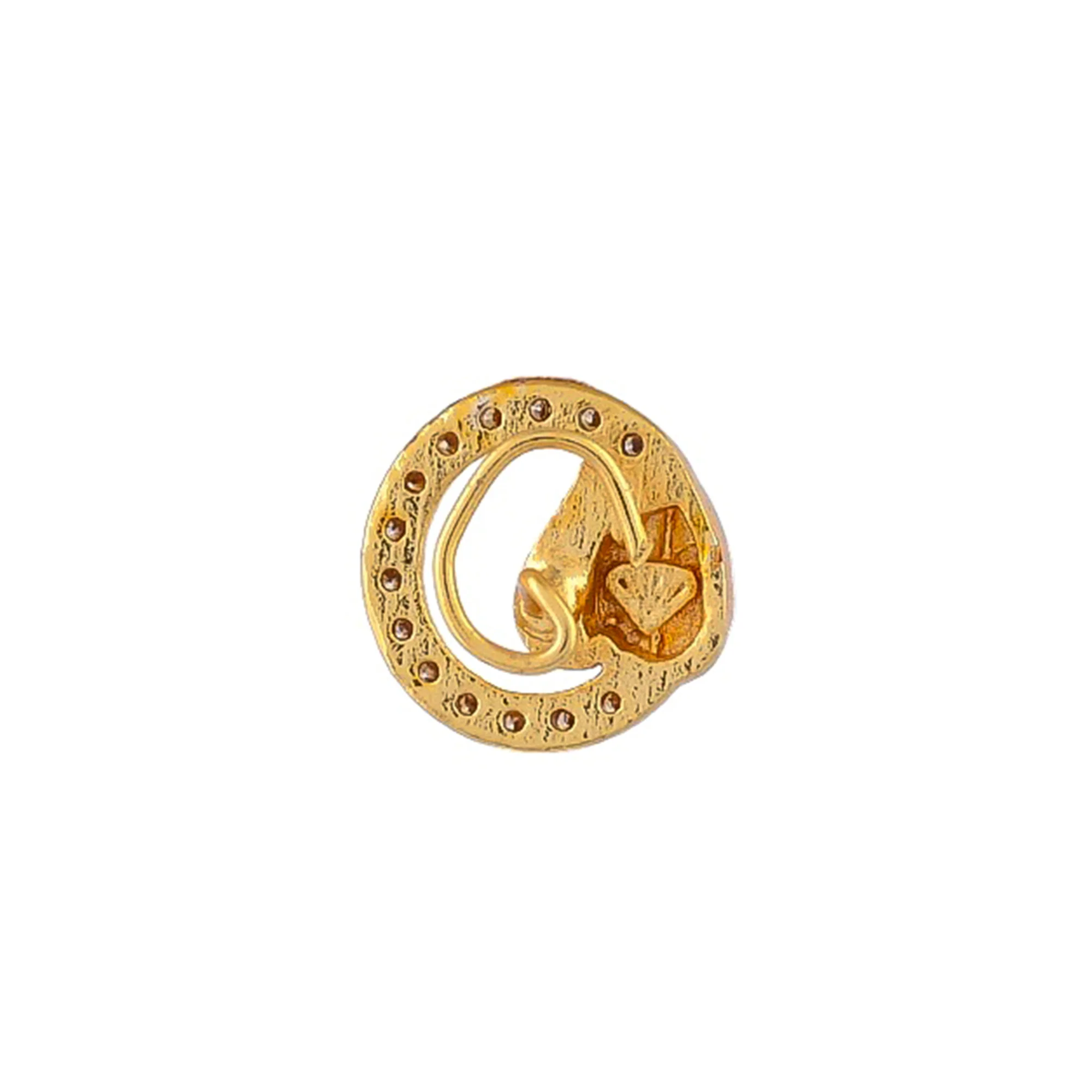 Dainty Gold Plated Nose Pin - Image 5