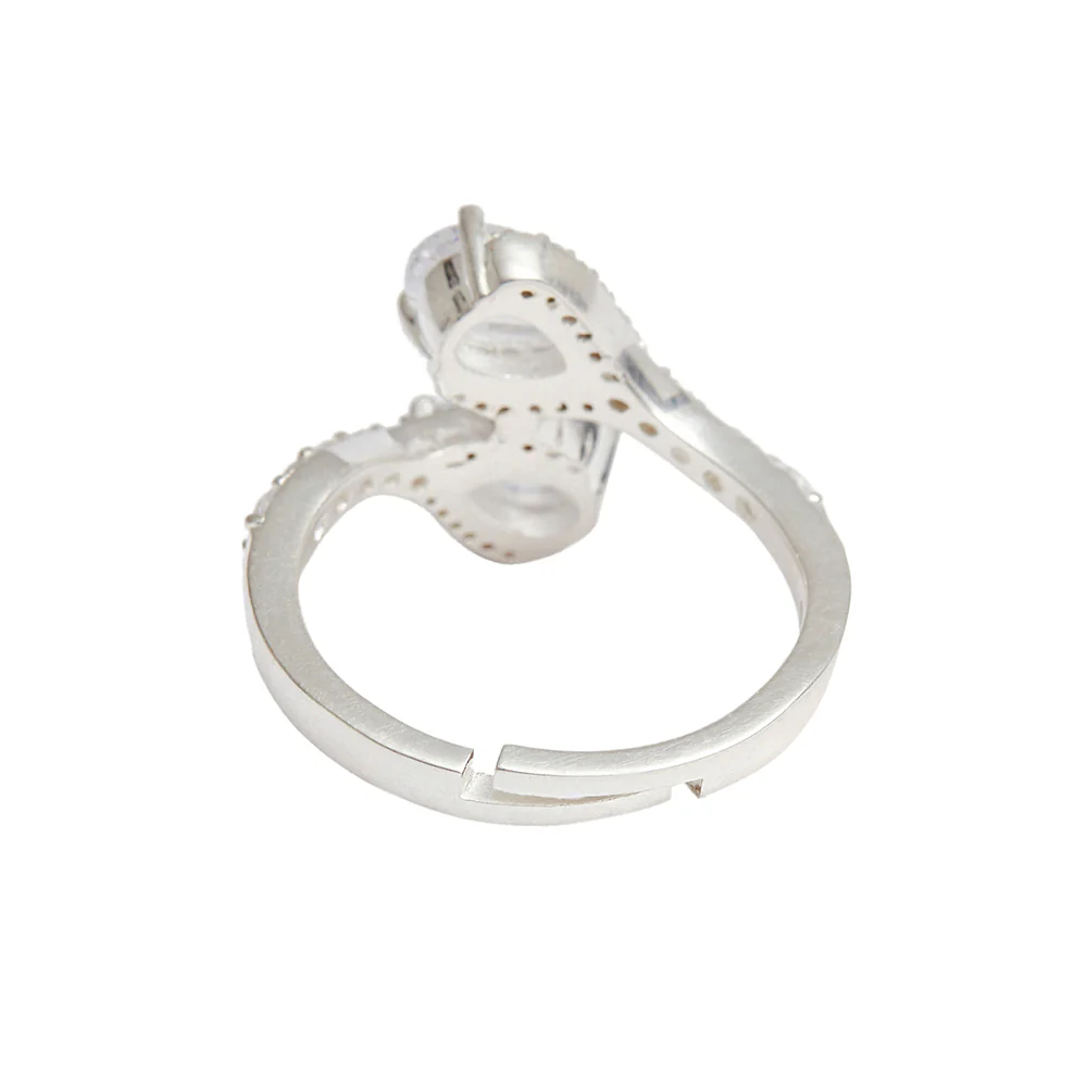 Dainty Pear Shaped Solitaires 925 Sterling Silver Ring - Image 6