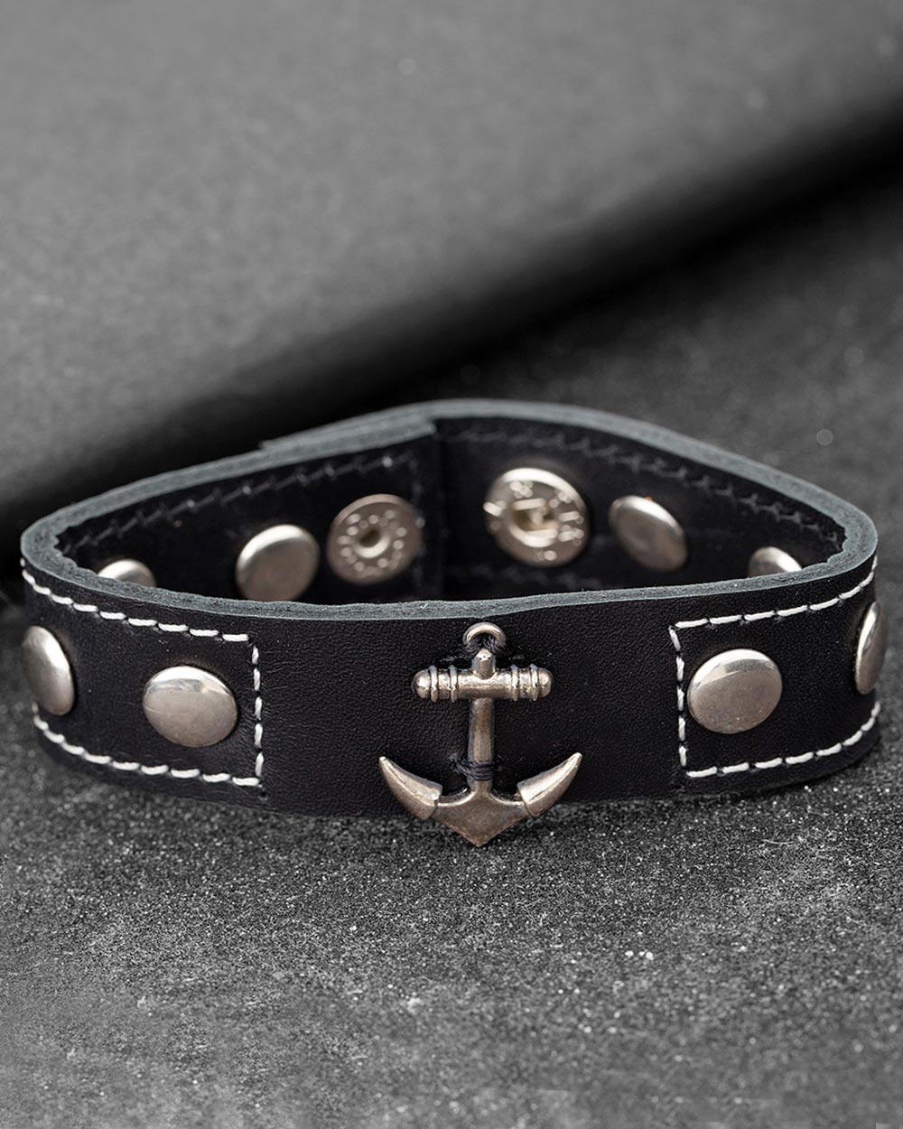 Dare by Voylla Arrow Studded Band Bracelet For Men