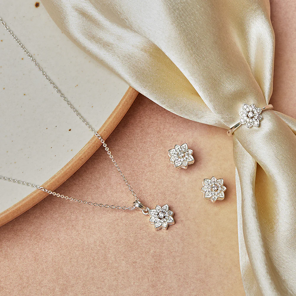 Designer Box Set With CZ Embellishment For Women