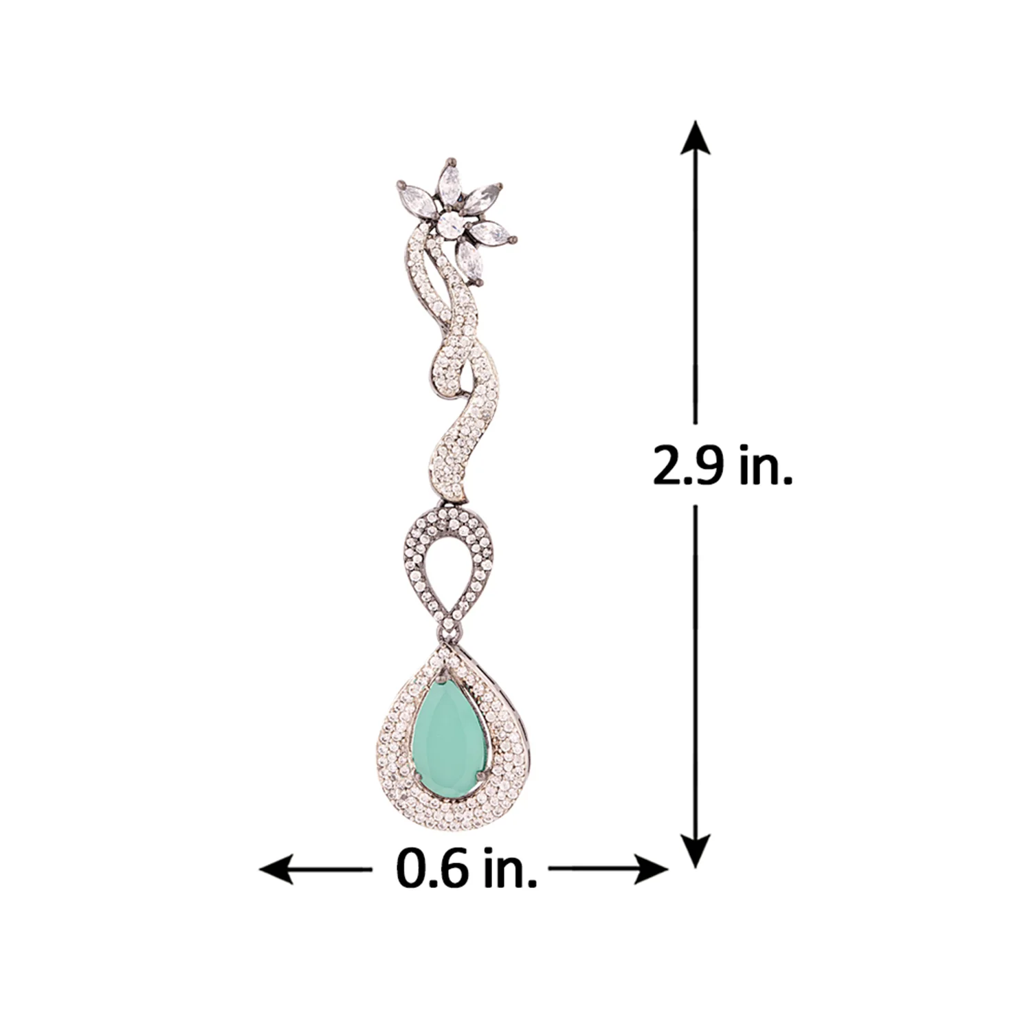 Designer Inspired Brass Earrings - Image 5