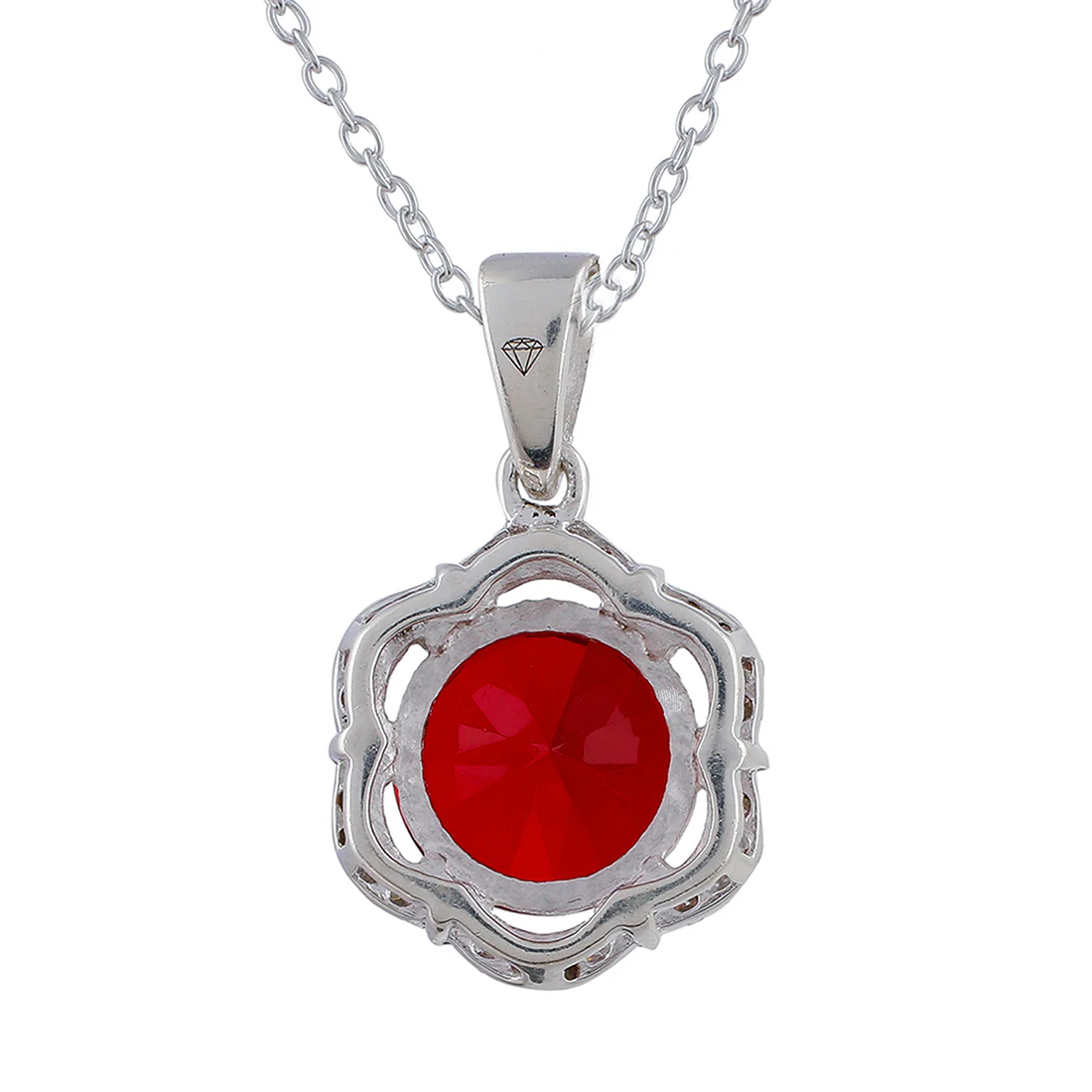Designer Red & White Stones Studded 925 Sterling Silver Box Set - Image 6