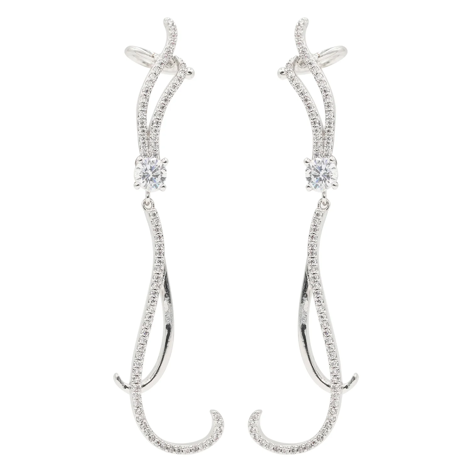 Designer Silver Plated Earrings - Image 3