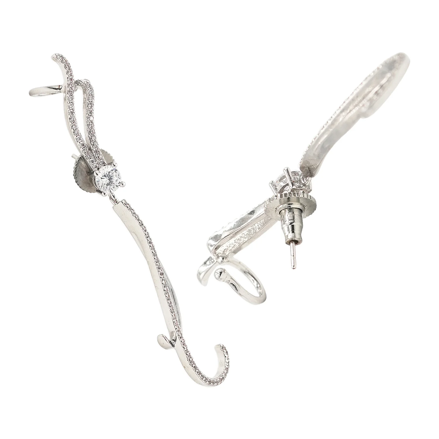 Designer Silver Plated Earrings - Image 4