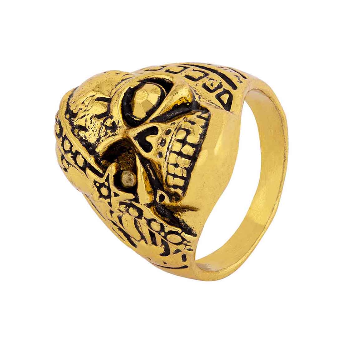Devil Collection Beaded Skull Ring - Image 3