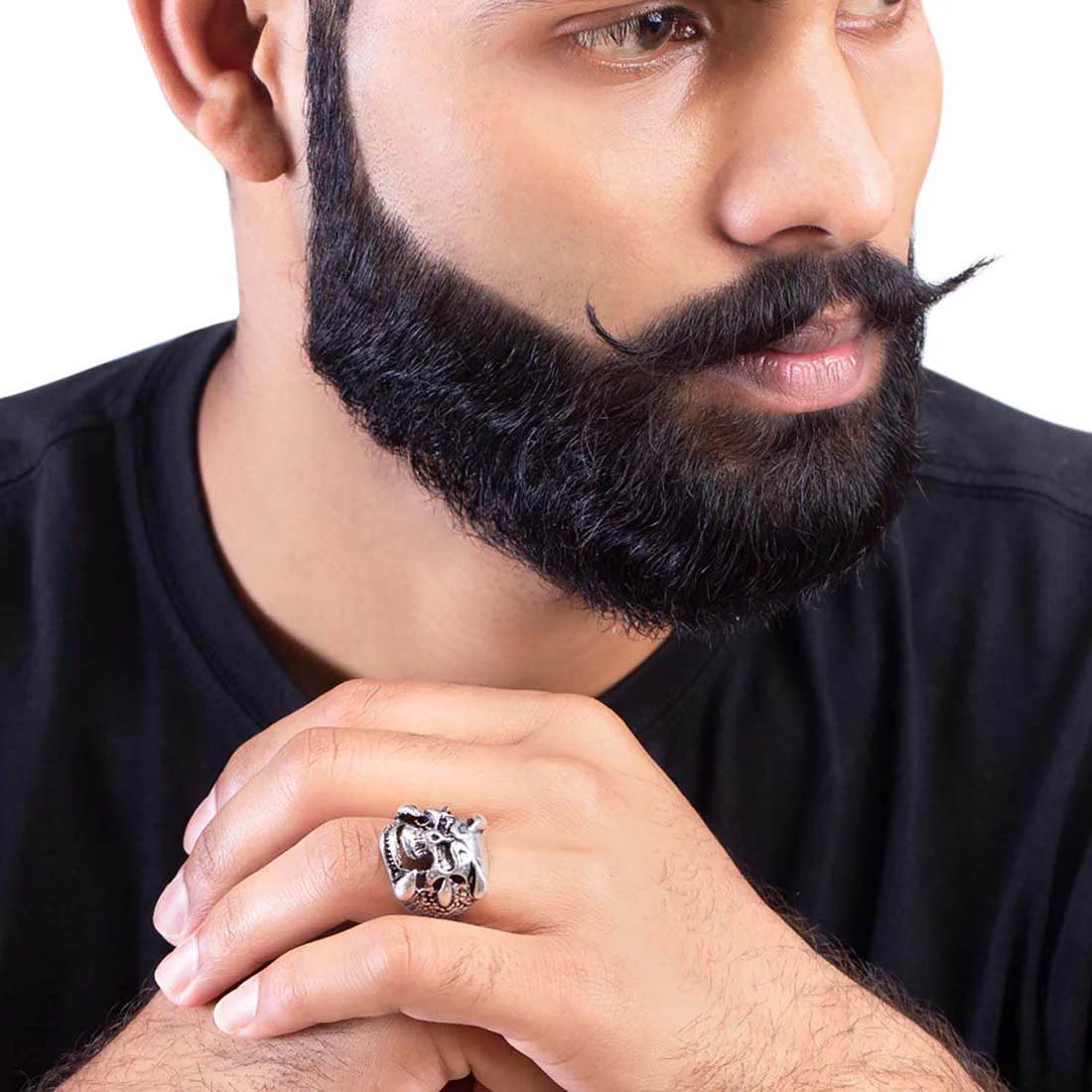Devil Collection Lion Skull Ring - Image 2