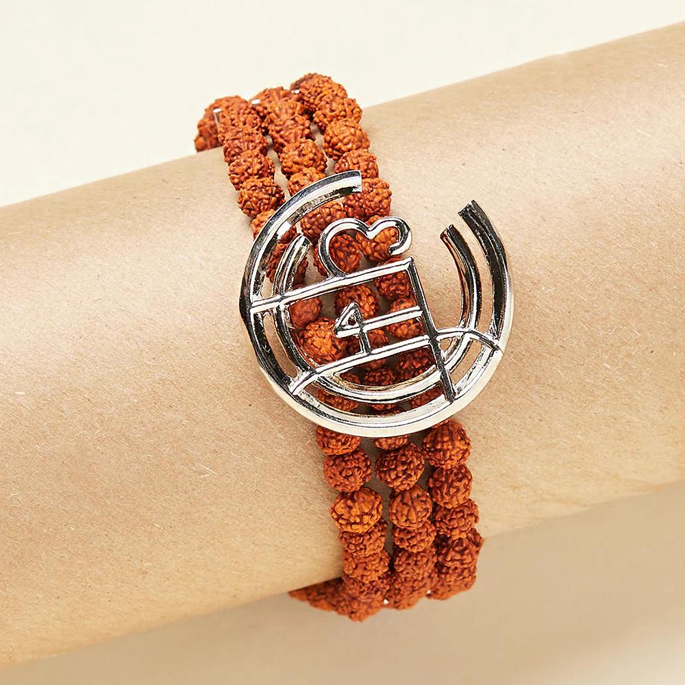 Dharma Moksha Rudraksha Beaded Bracelet