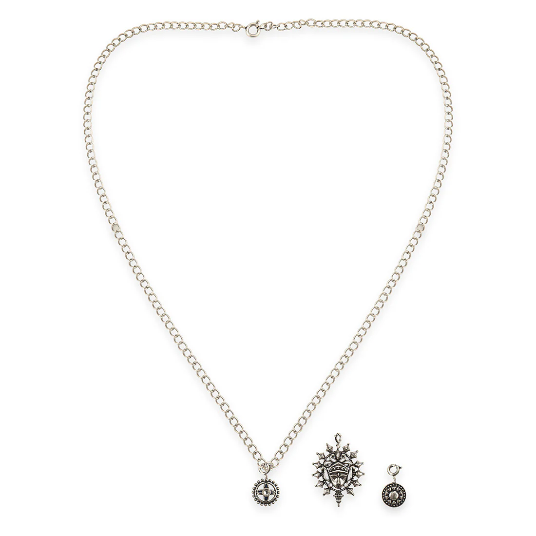 Divine Oxidized Charms Pendant with Bracelet - Image 5