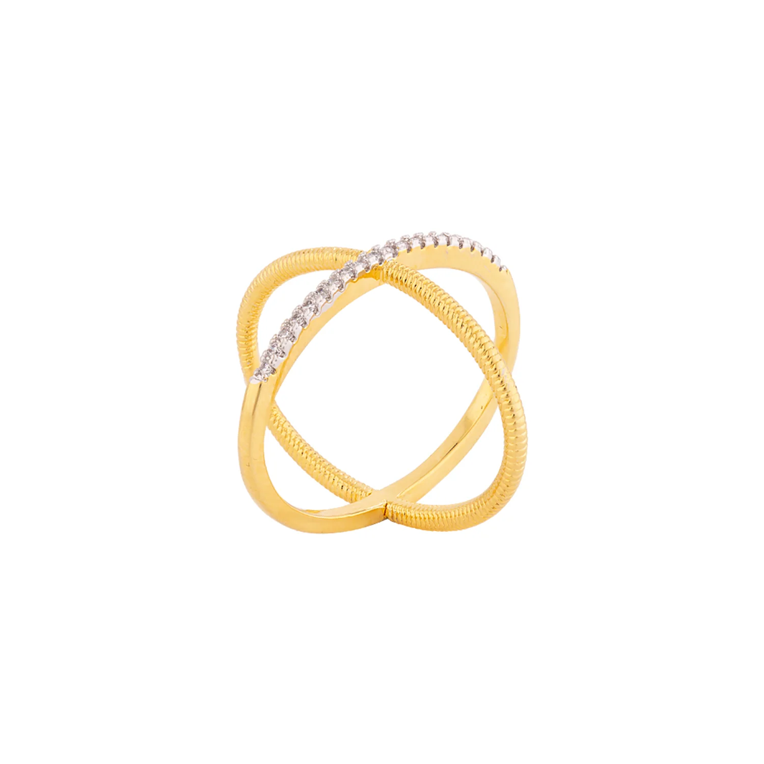 Dual Circles Brass Ring - Image 4