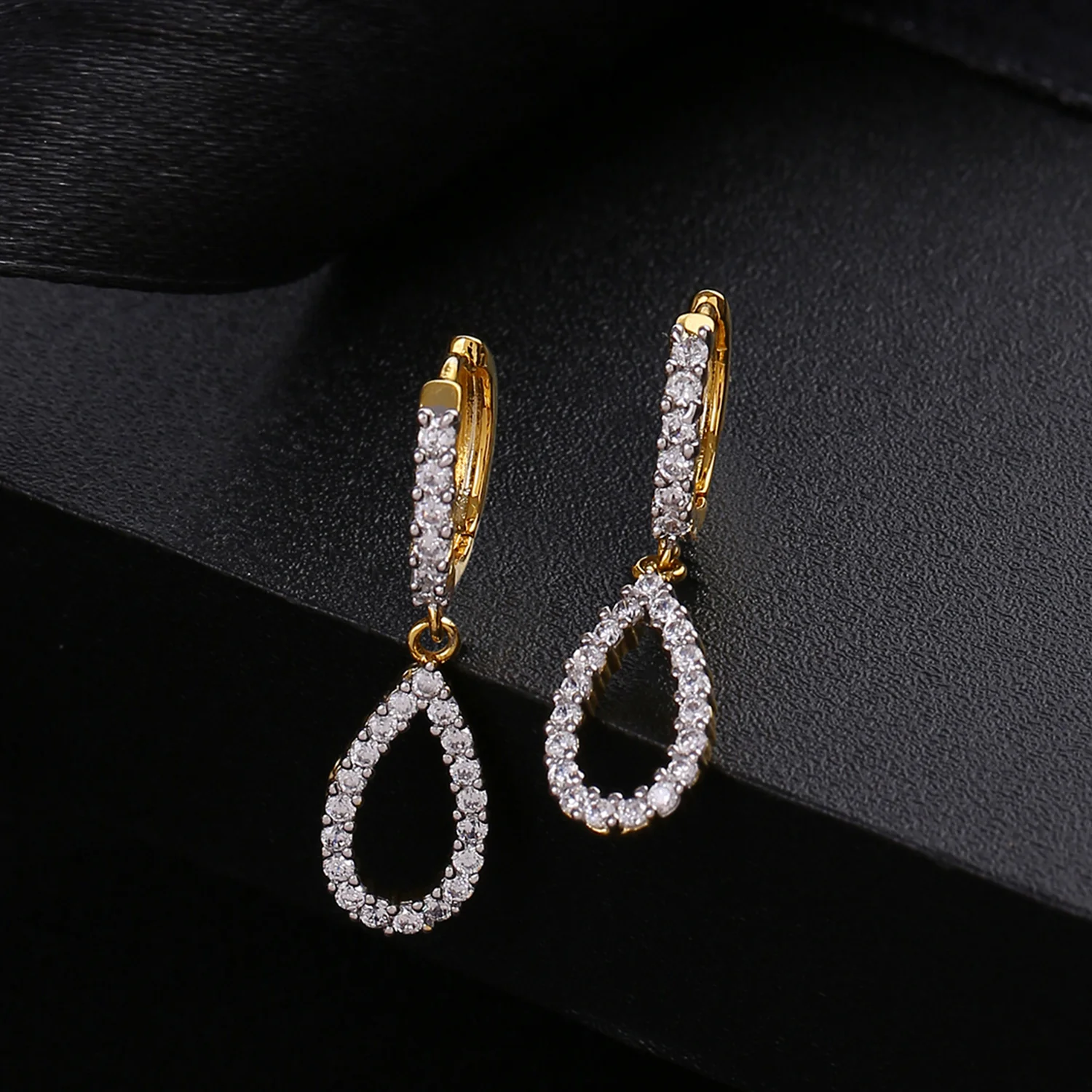 Dual Plating CZ Earrings