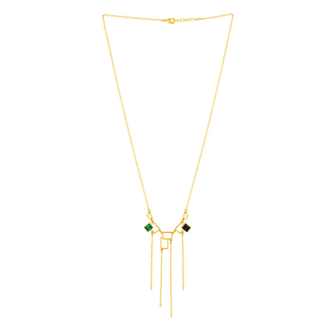 Dual-Stone Stardust Geomatrix Necklace - Image 3