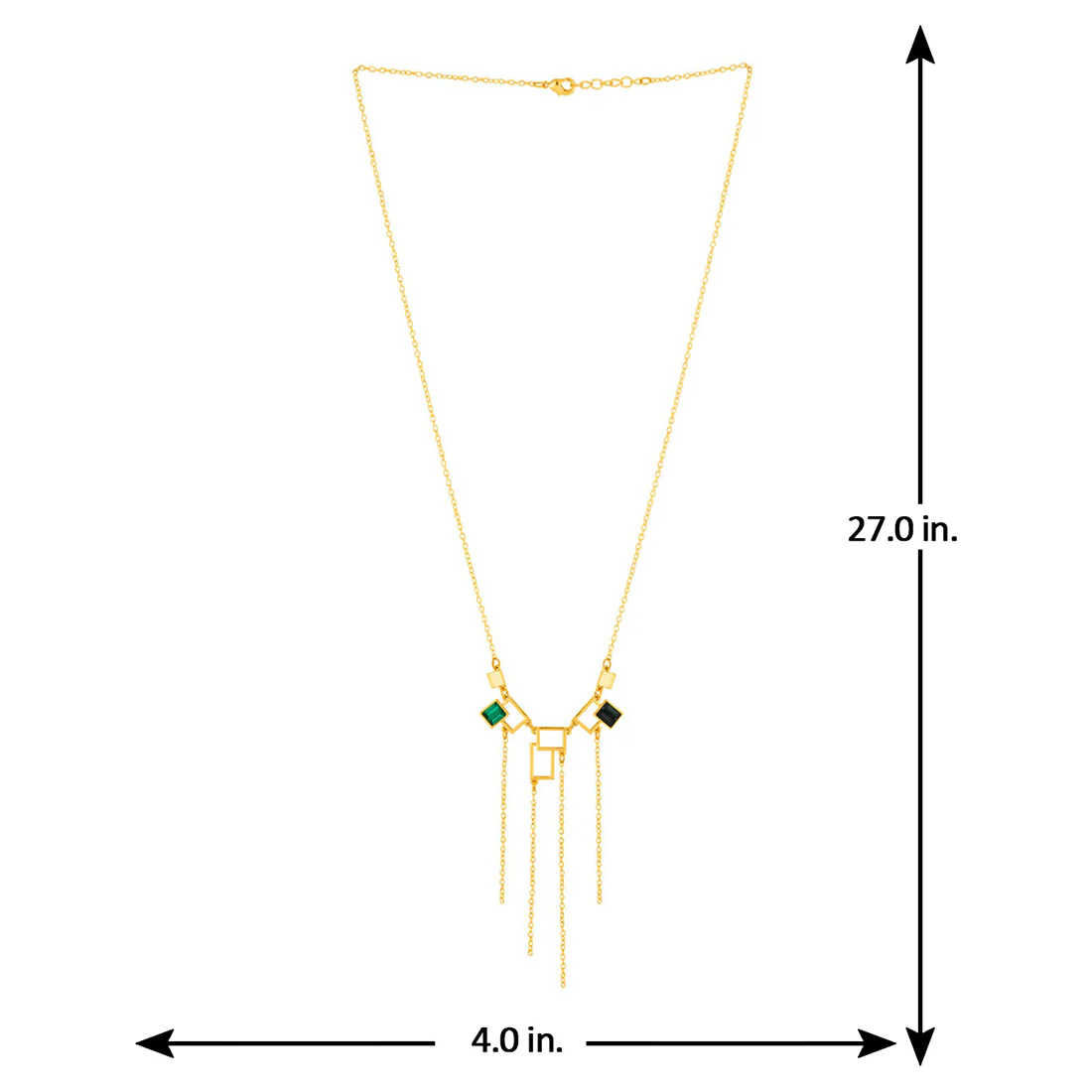 Dual-Stone Stardust Geomatrix Necklace - Image 5