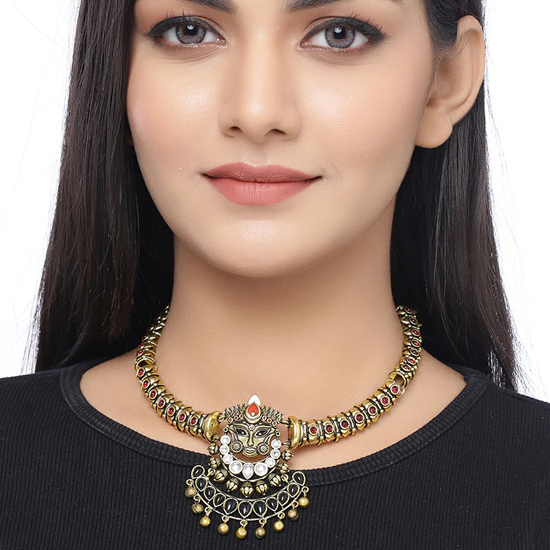 Durga Goddess Motif Necklace - Image 2