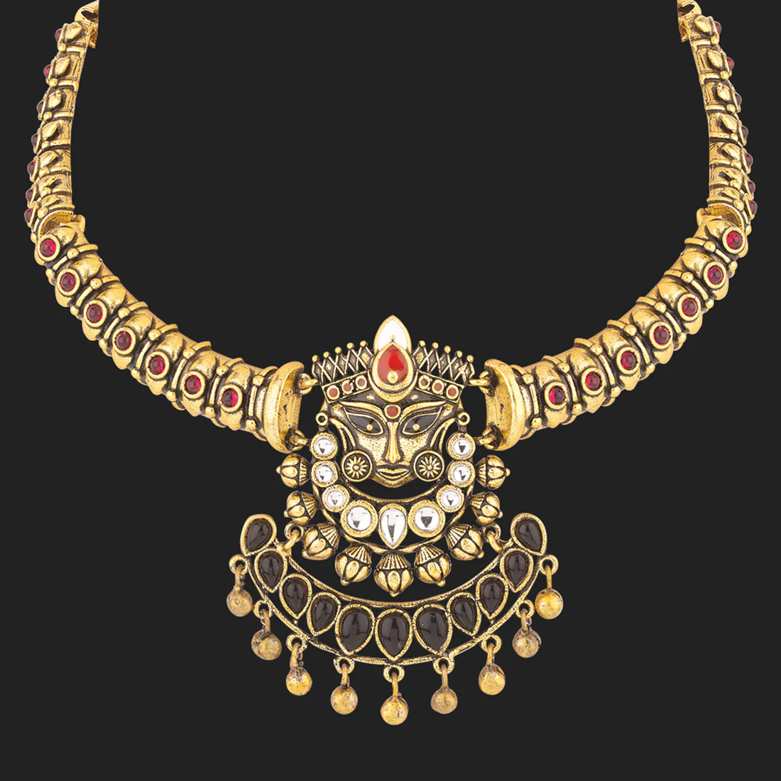 Durga Goddess Motif Necklace - Image 3