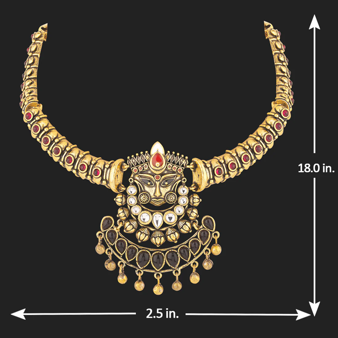 Durga Goddess Motif Necklace - Image 4