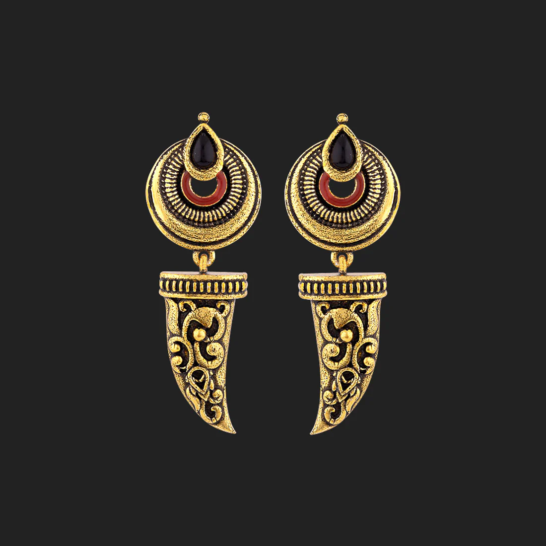 Durga Singha Dangler Earrings - Image 3