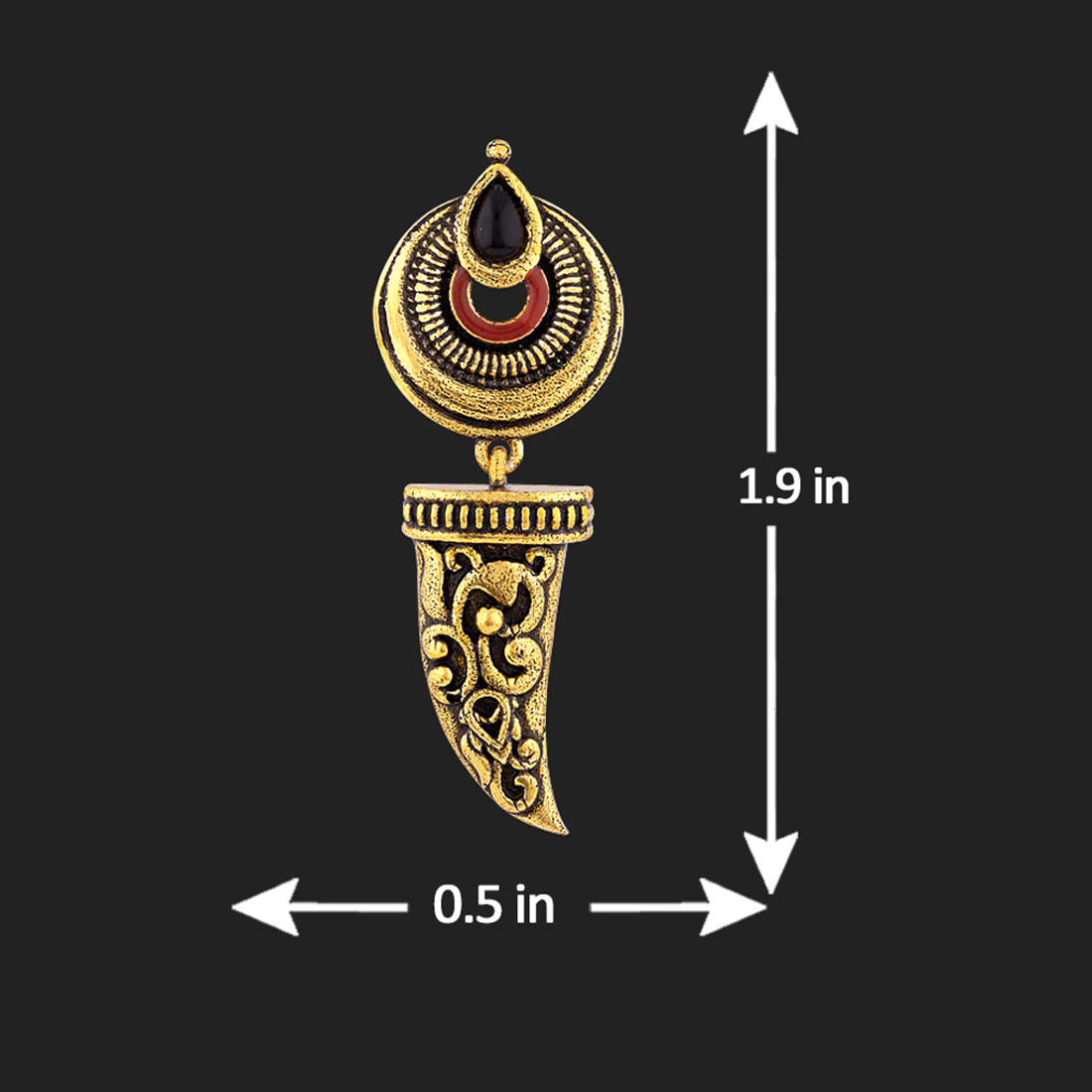 Durga Singha Dangler Earrings - Image 5