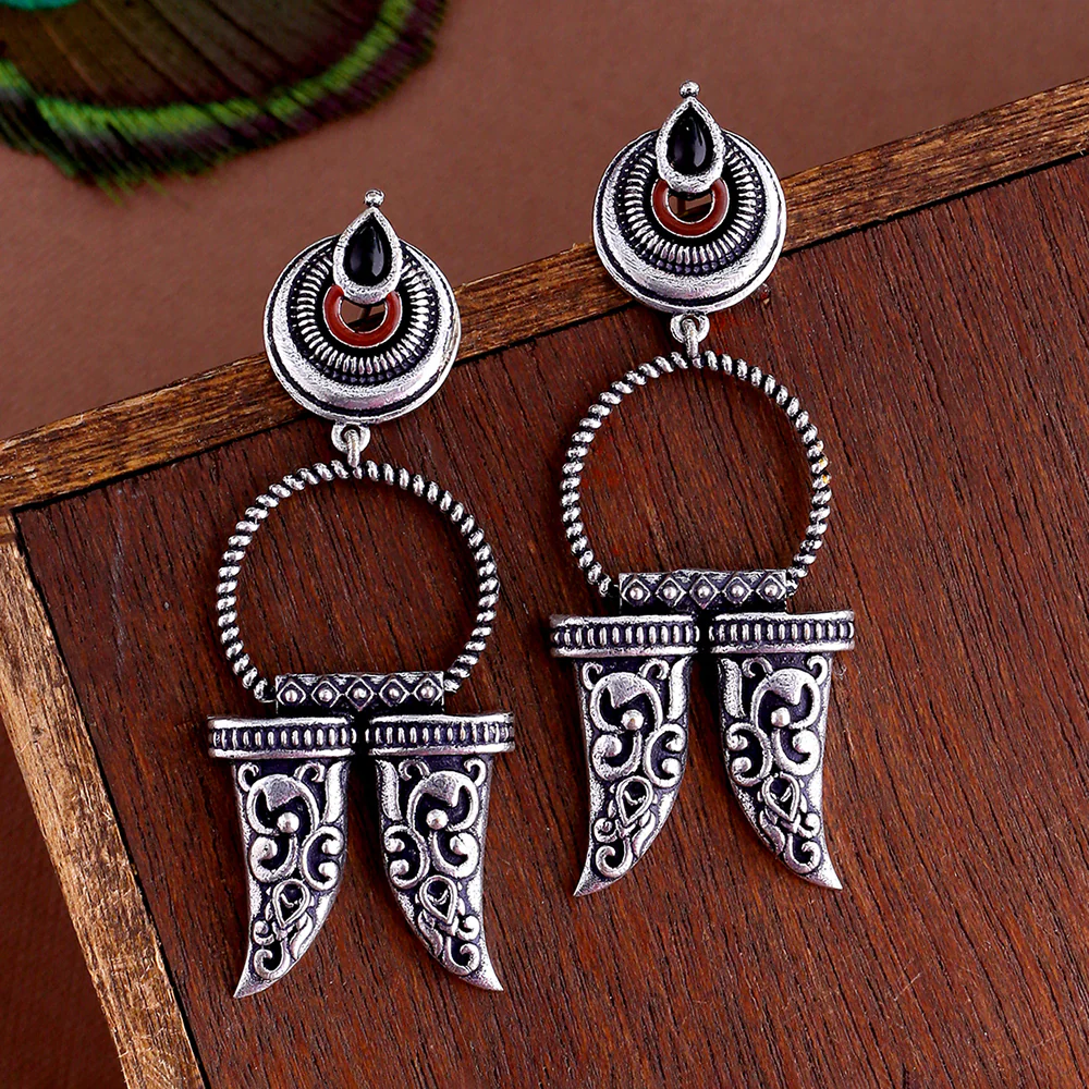 Durga Tiger Nails Drop Earrings