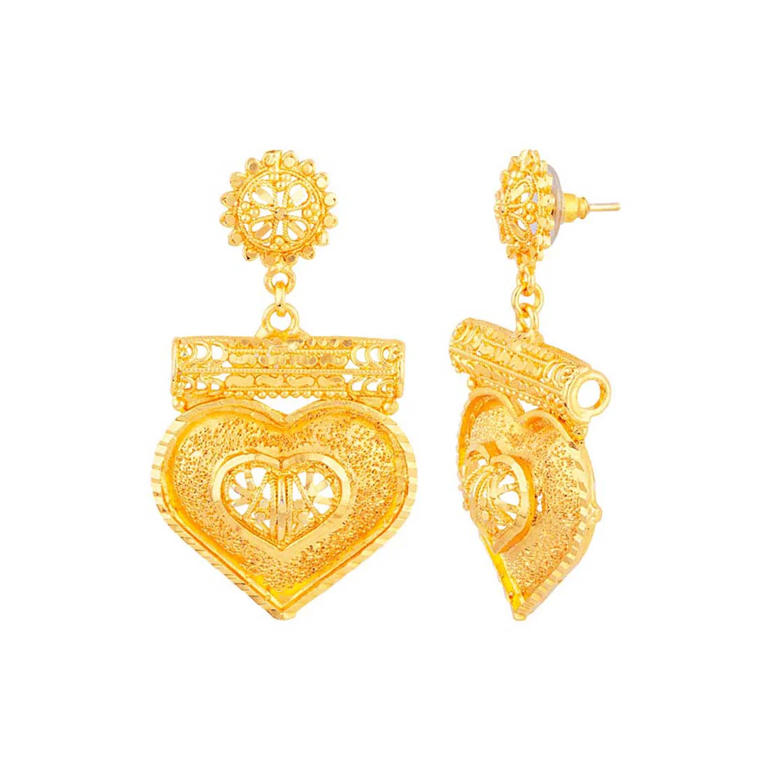 Eastern Delight Hearts Motif Necklace Set Combo - Image 5
