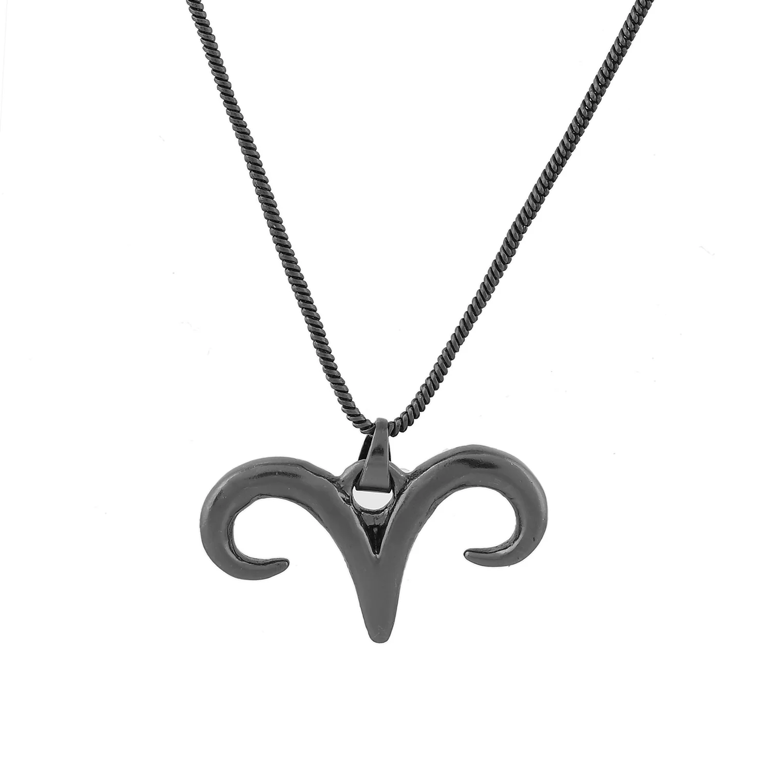 Eclipse Aries Horn Symbol Black Men’s Pendant - Image 3