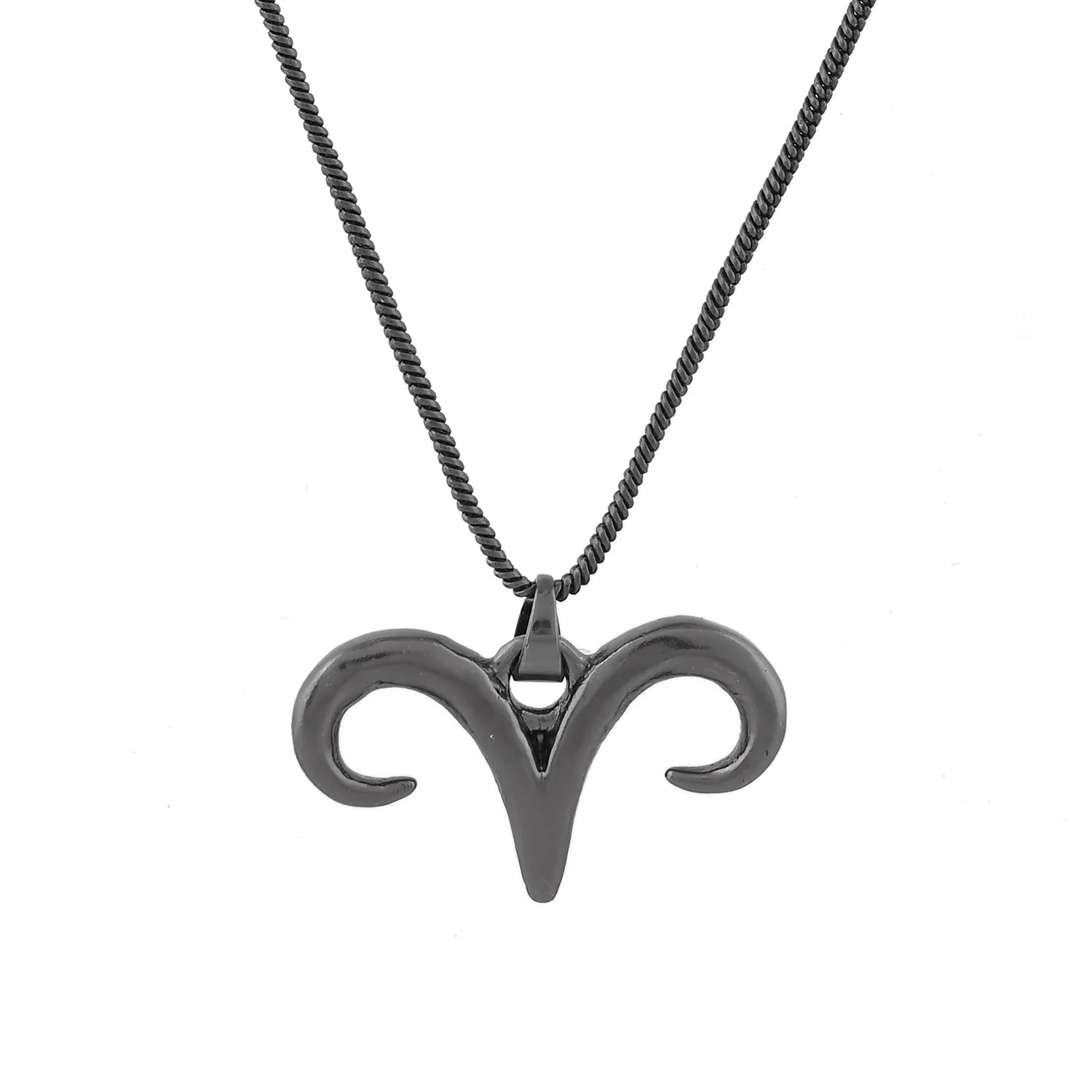 Eclipse Aries Horn Symbol Black Men’s Pendant - Image 5