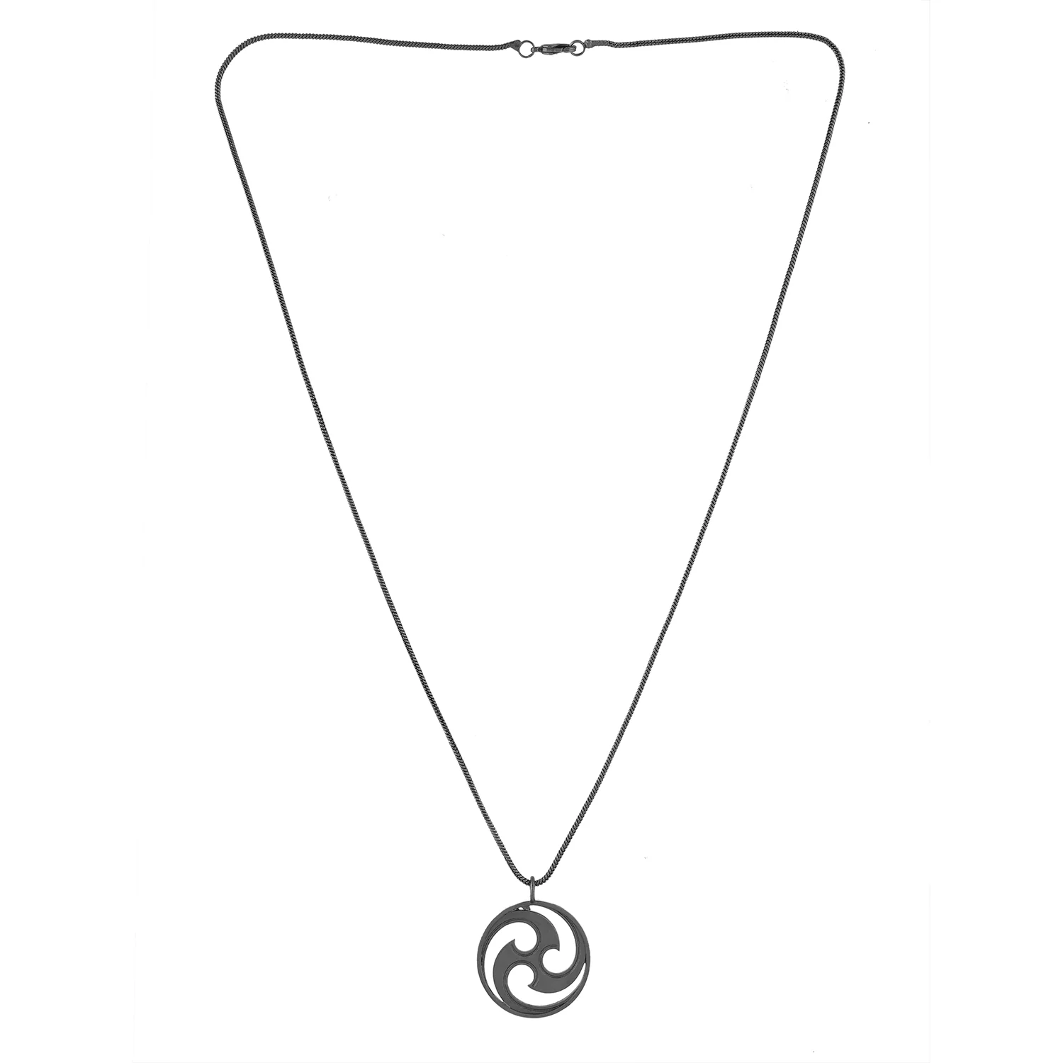 Eclipse Cosmic Swirl Star Black Men’s Pendant - Image 4