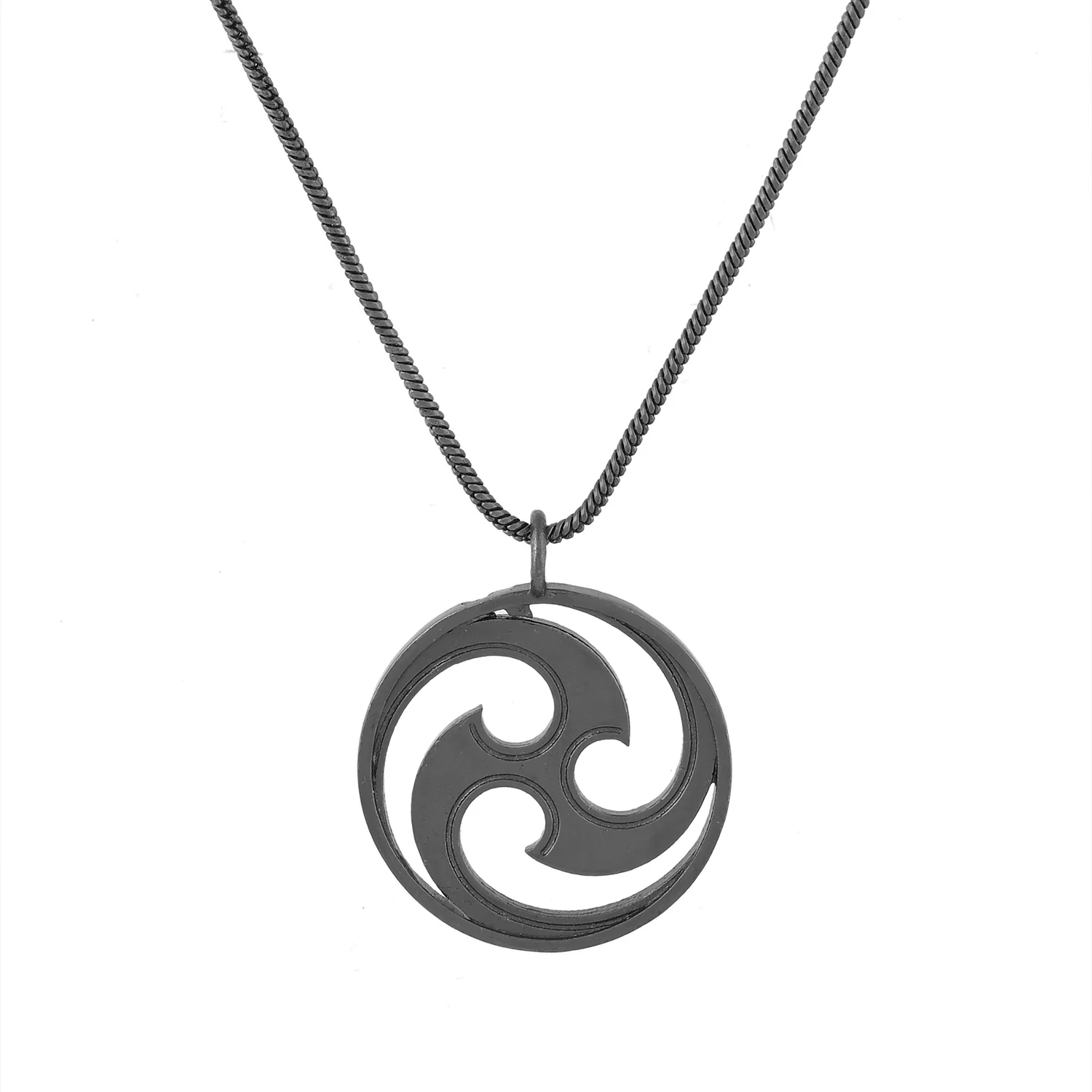 Eclipse Cosmic Swirl Star Black Men’s Pendant - Image 5