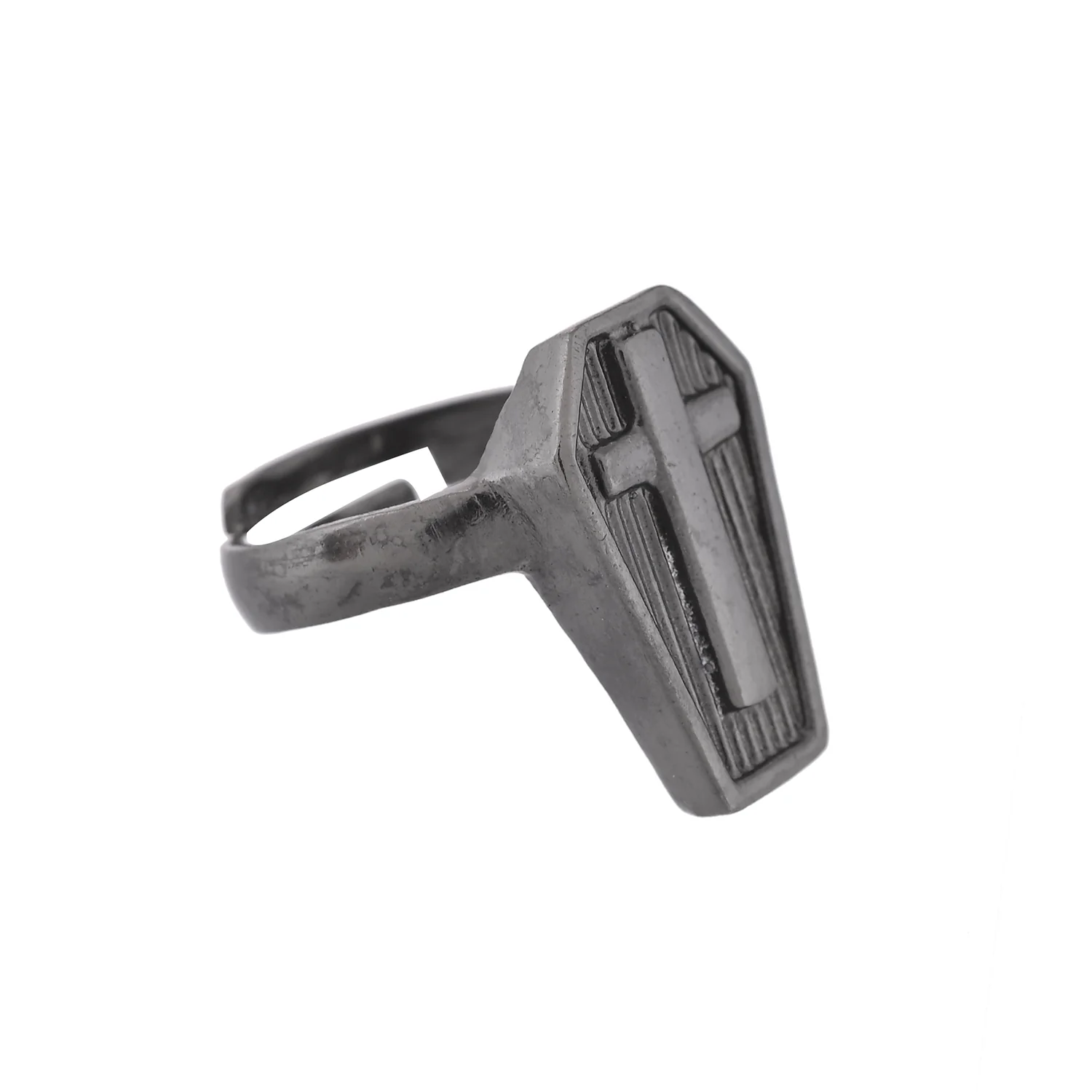Eclipse Cross Black Adjustable Men’s Ring - Image 4