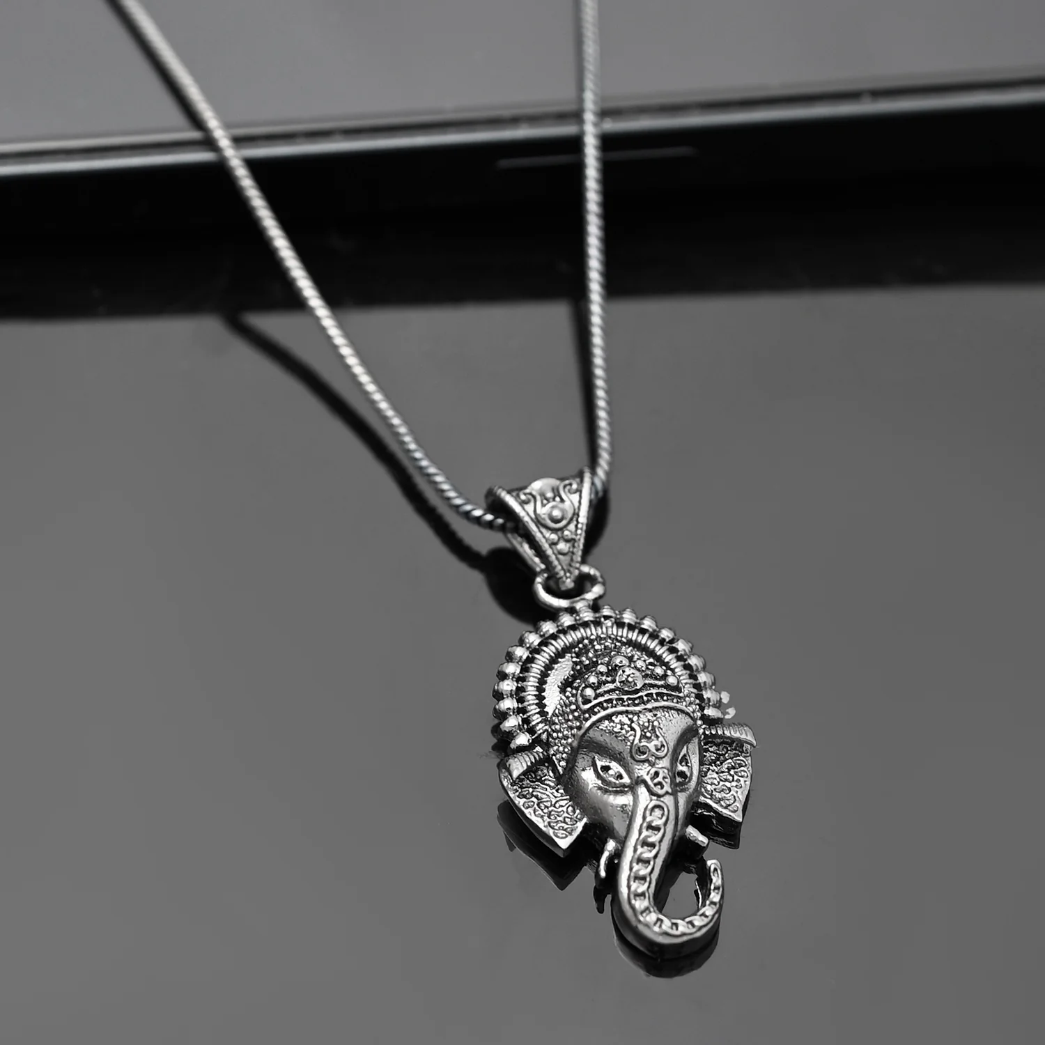 Eclipse Divine Ganesha Pendant Mens Pendant