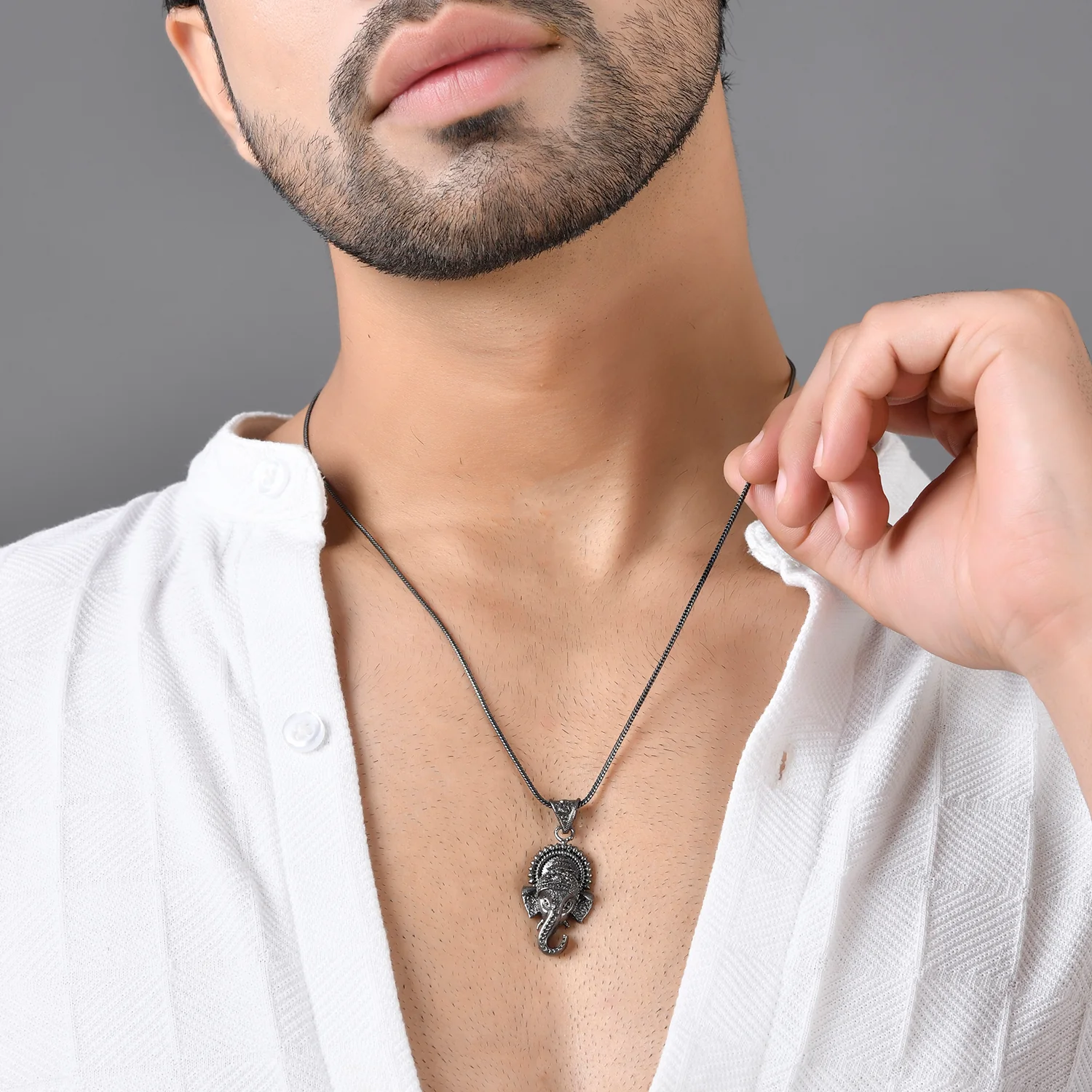 Eclipse Divine Ganesha Pendant Mens Pendant - Image 2