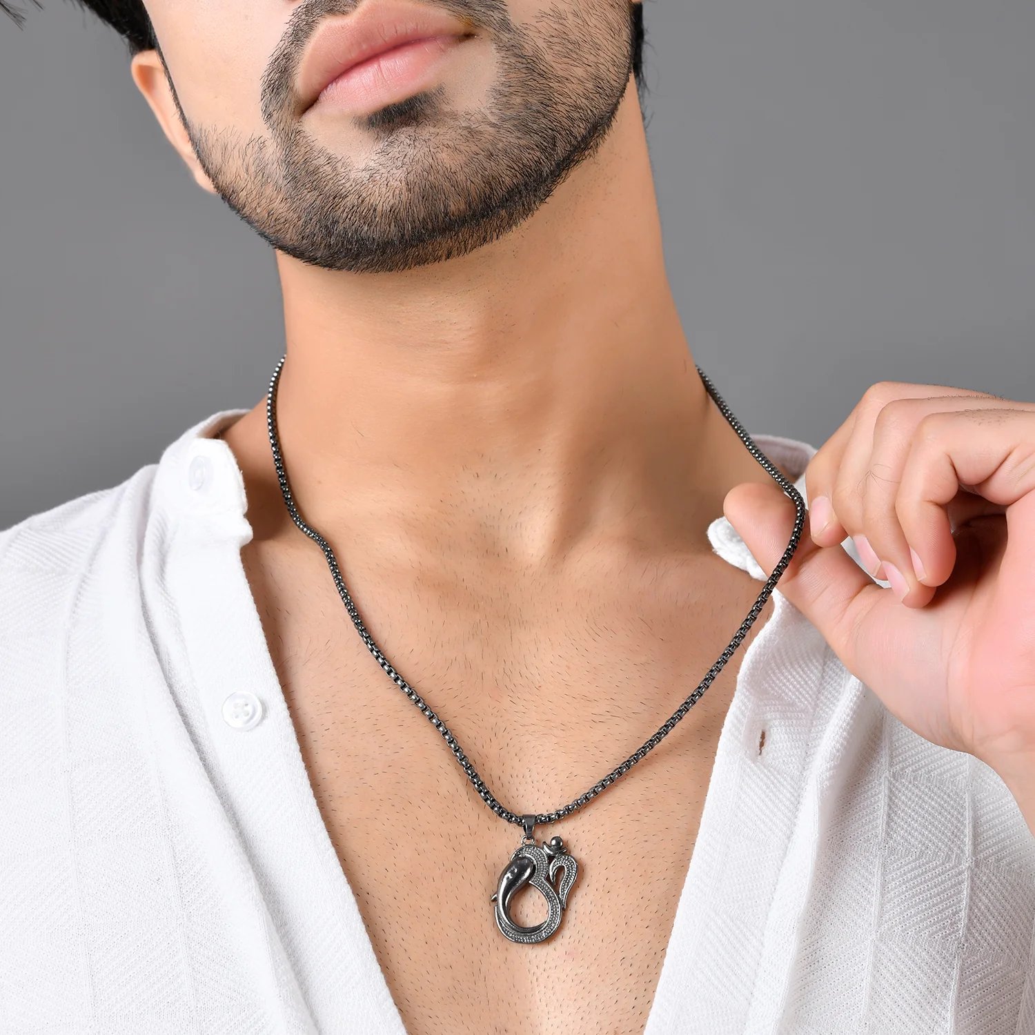 Eclipse Divine Stylized Om Pendant Mens Pendant - Image 2