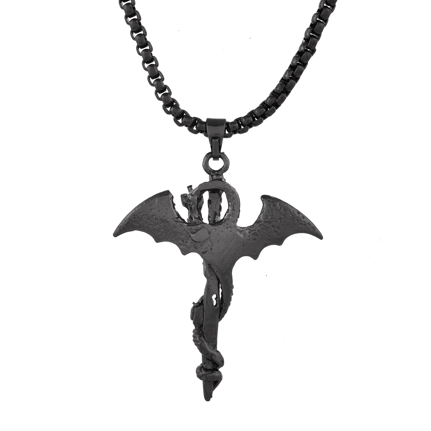 Eclipse Enigmatic Black Dragon Mens Pendant - Image 5