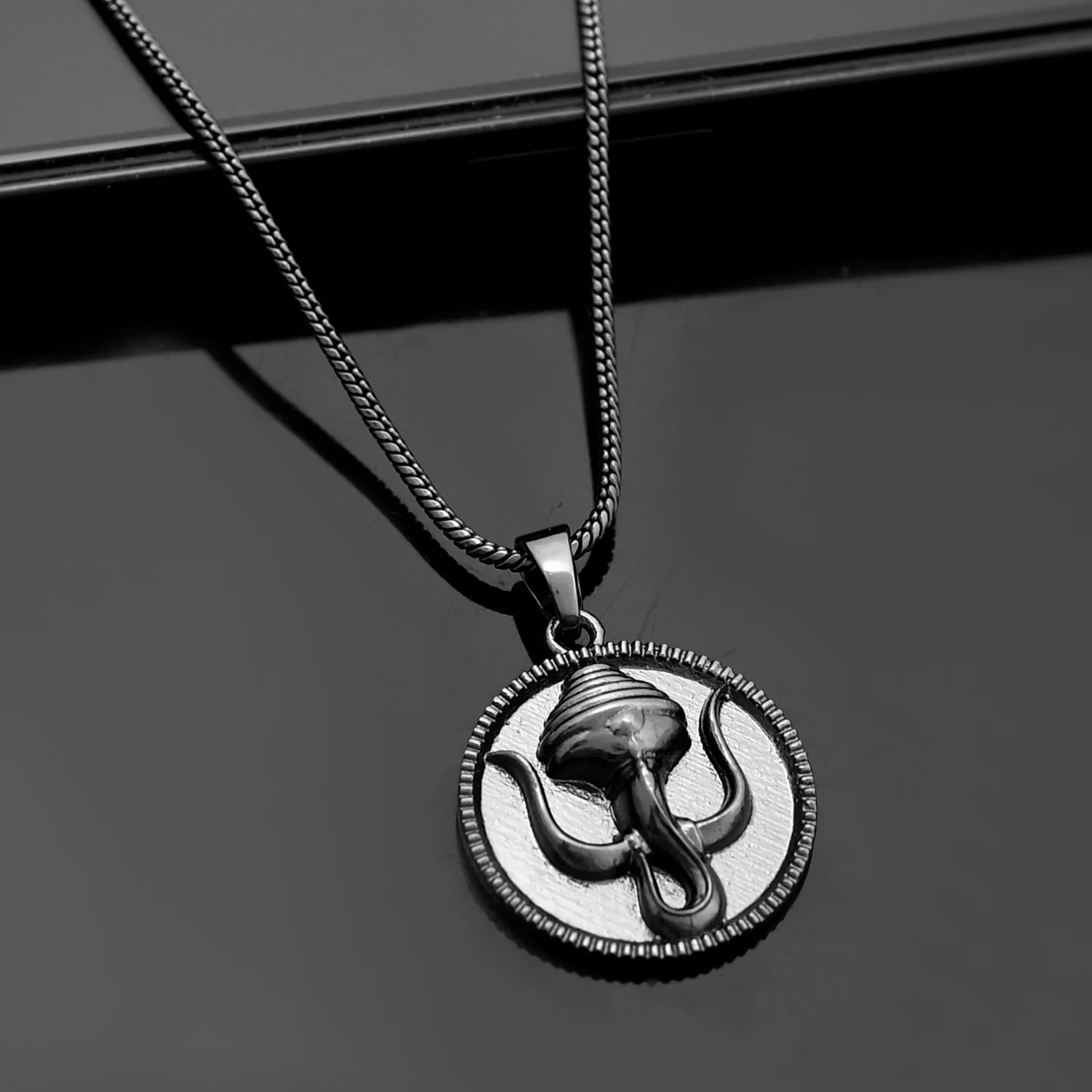 Eclipse Intricate Trishul Pendant Mens Pendant