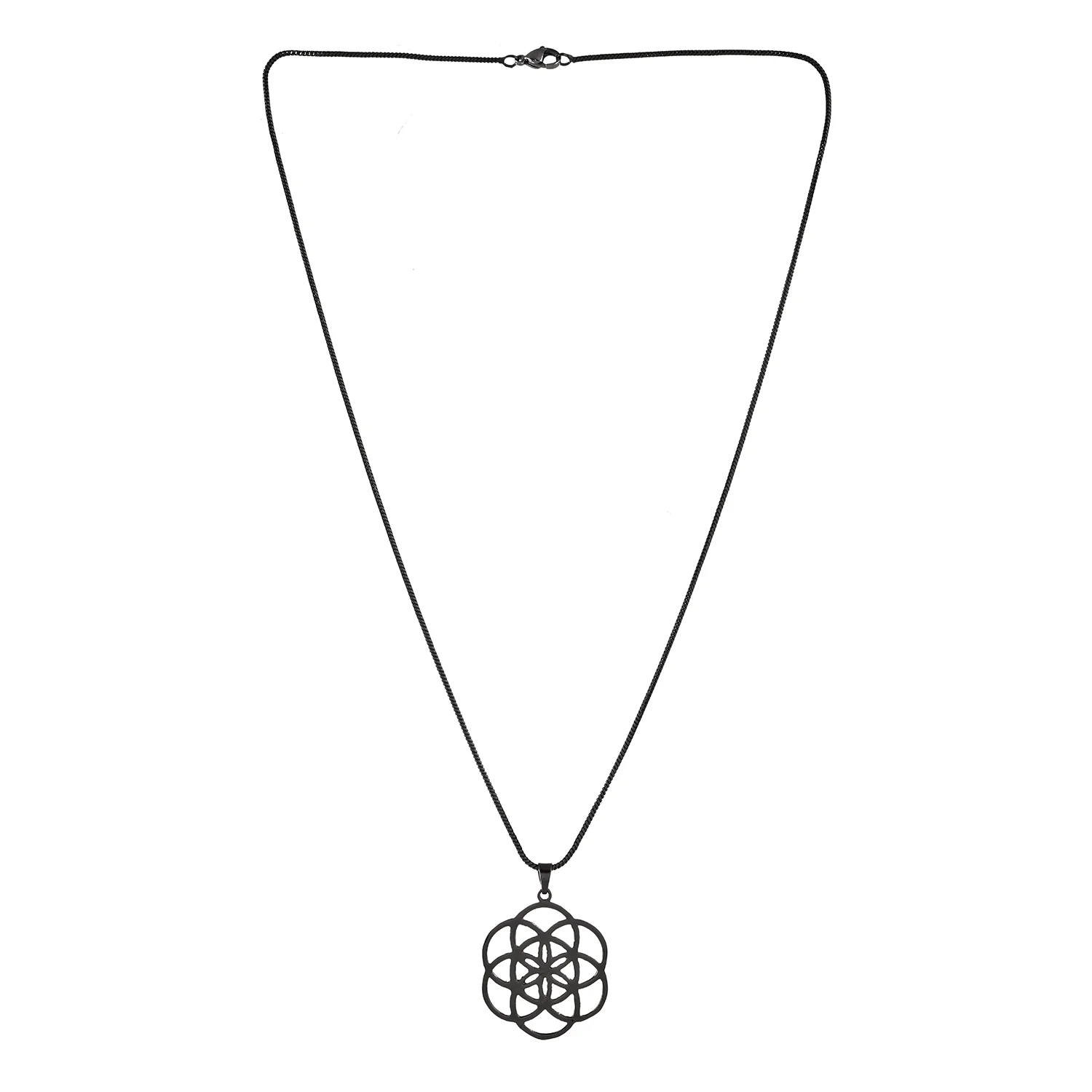 Eclipse Intricately Designed Black Pendant for Men - Image 4