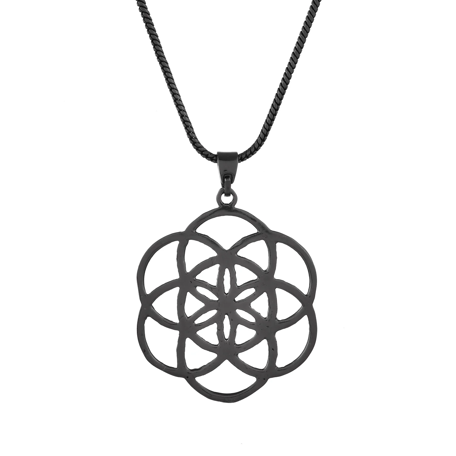 Eclipse Intricately Designed Black Pendant for Men - Image 5