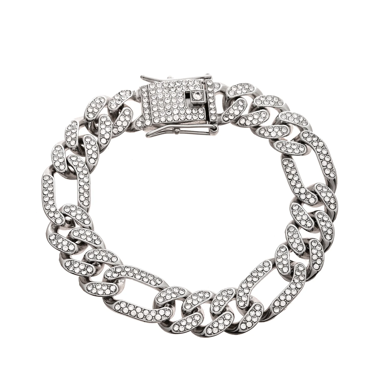 Eclipse Majestic Sparkle American Diamond Men's Bracelet - Image 5