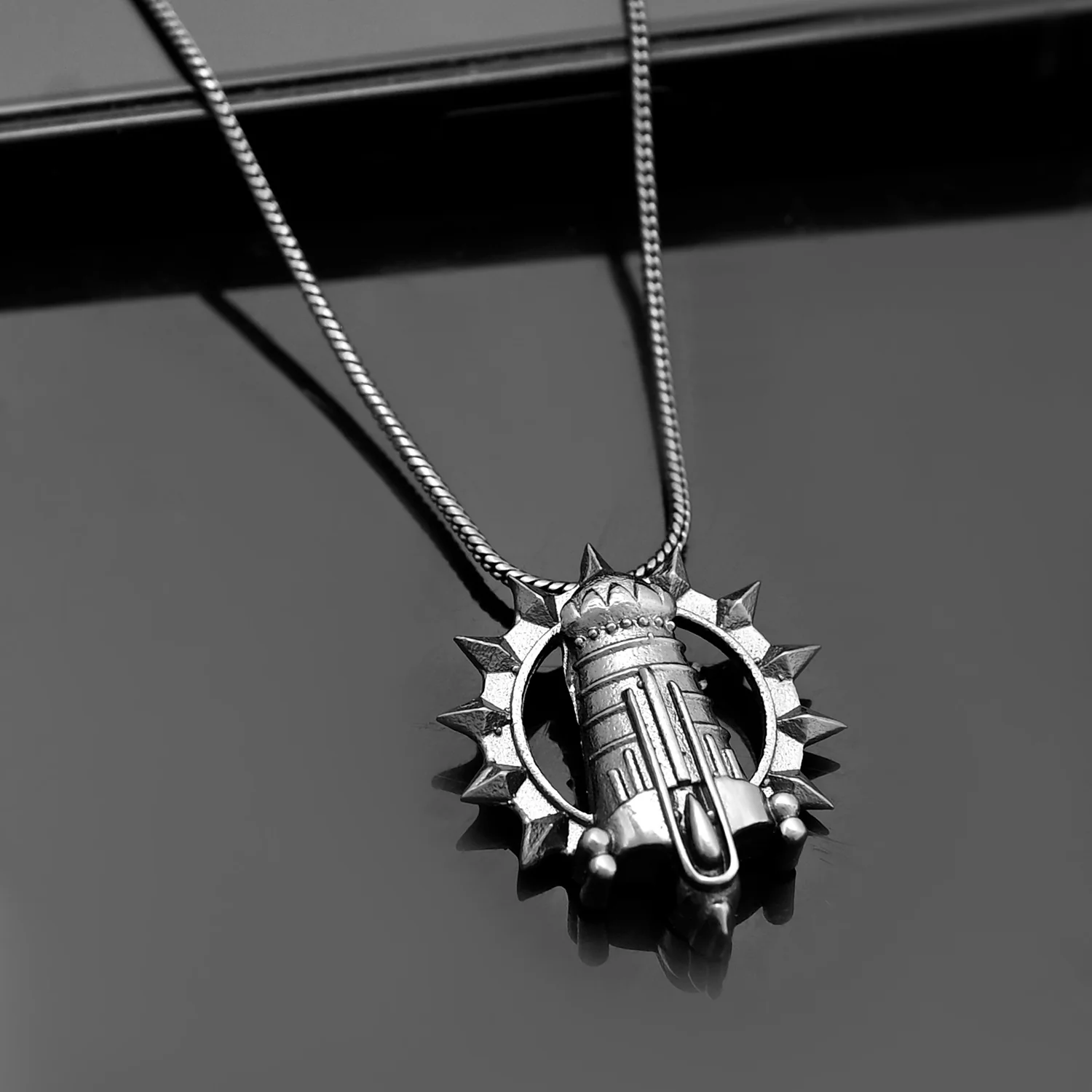 Eclipse Modern Knight Black Mens Pendant